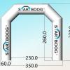 3,5 bij 3,2 reclameboog