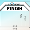 Finishboog 6 bij 4 met banner
