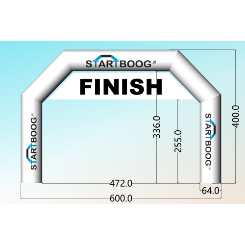 Finishboog 6 bij 4 met banner