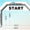 Startboog 6 bij 4 met banner